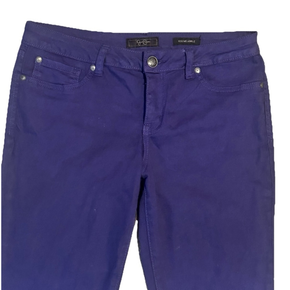 Women’s Jessica Simpson Purple Kiss Me Zipper Ankle Pants Size 30 - Picture 2 of 8